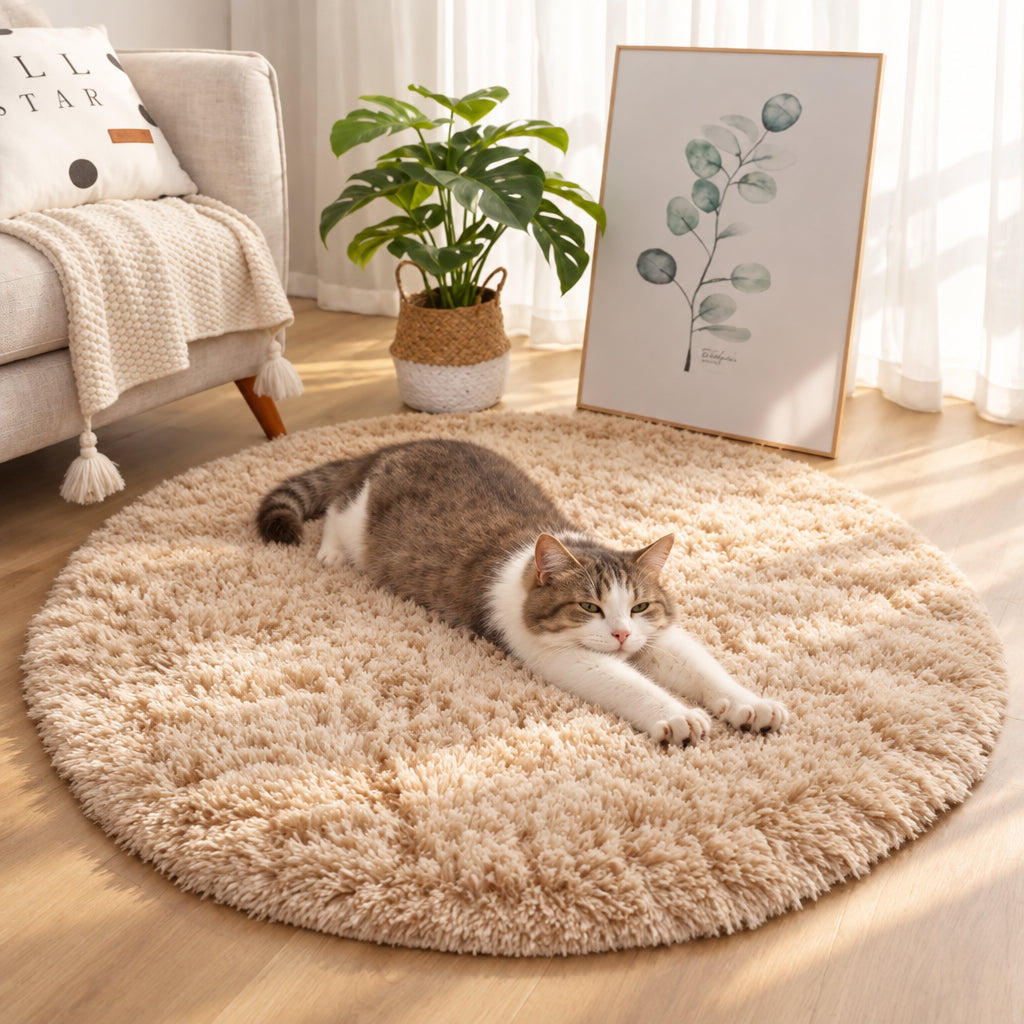Tapis Douceur™ | Tapis rond moelleux et ultra doux