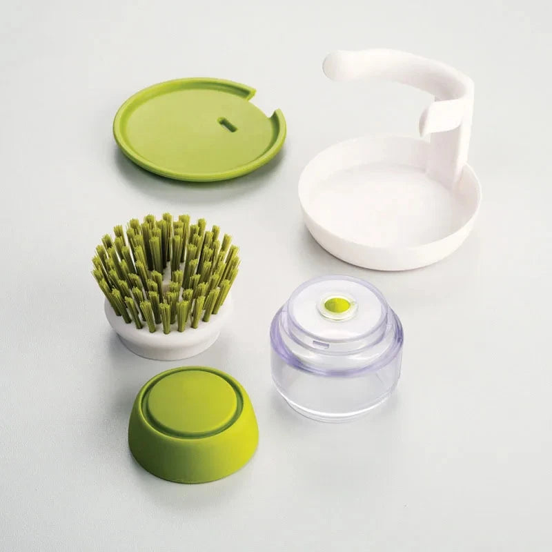 DoseClean™ | Brosse vaisselle avec réservoir de savon